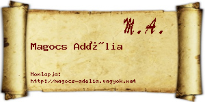 Magocs Adélia névjegykártya